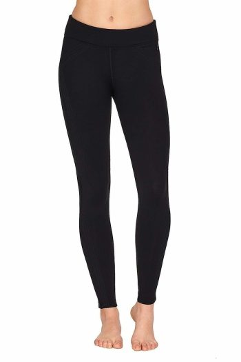 Abi and Joseph Linear Full Length Tight, Colour Black, Front View