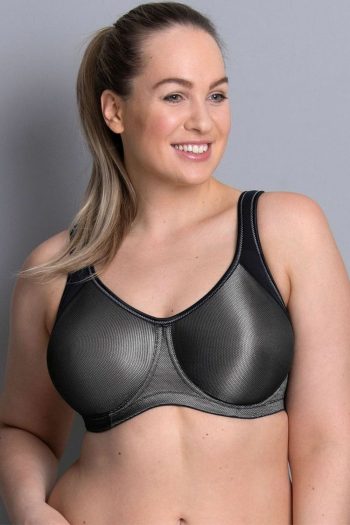 Anita Active Momentum Underwire Sports Bra, Black, Front View