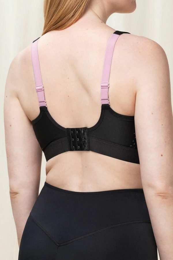 Triumph Triaction Extreme Lite Sports Bra, Black, Back