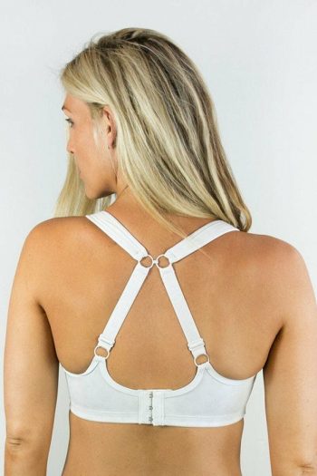 Cadenshae Ultimate Bra, Colour White, Back View