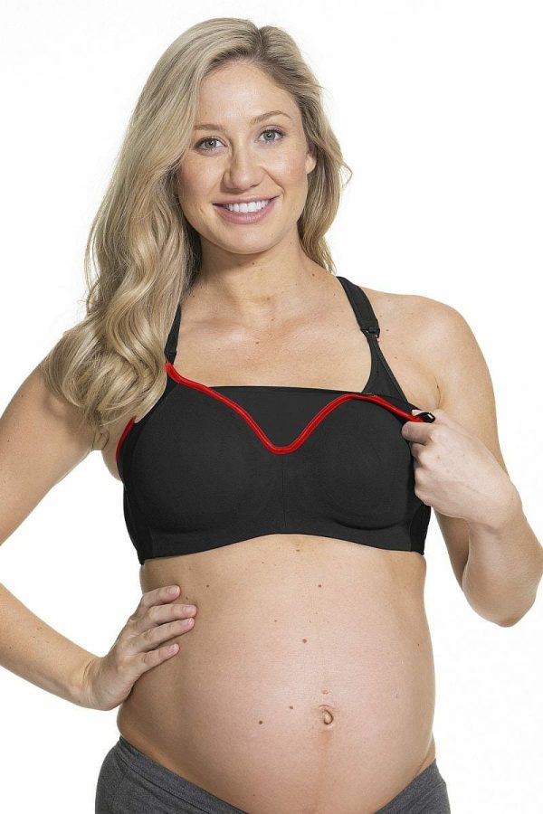 Cake Maternity Zest Flexi Wire Sports Bra_Black_Undone