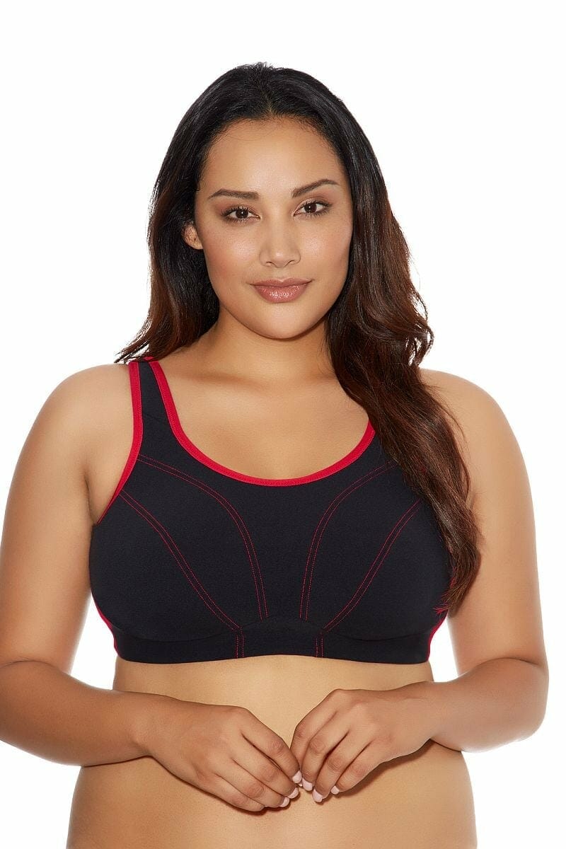 Goddess Soft Cup Sports Bra Black Sports Bras Direct