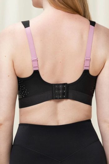 Triumph Triaction Control Lite Minimiser Sports Bra, Black, Back