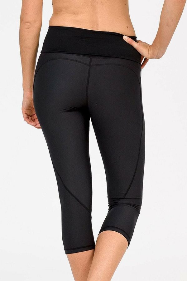 Cadenshae Classic Leggings, Colour Black, Back View