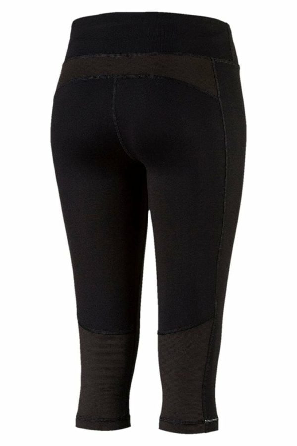 Puma Running 34 Tights, Colour Black, Back View