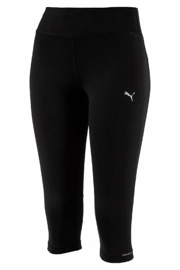 Puma Running 34 Tights, Colour Black, Front View