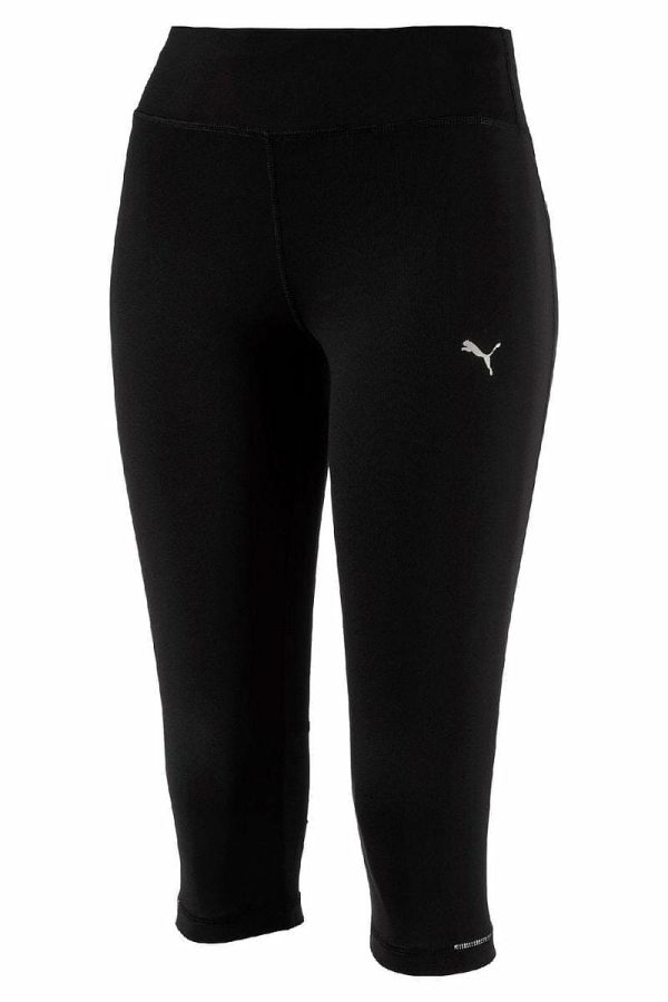 Puma Running 34 Tights, Colour Black, Front View