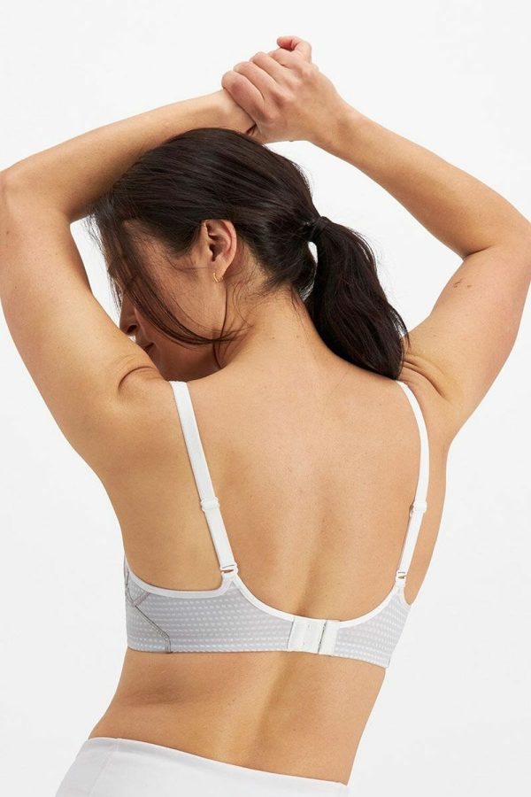 Berlei Electrify Mesh Underwire Bra, White, Back View