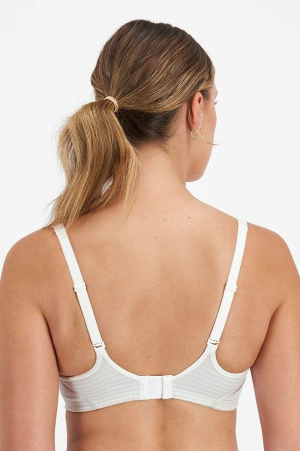 Berlei Electrify Mesh Wirefree Bra, White, Back View