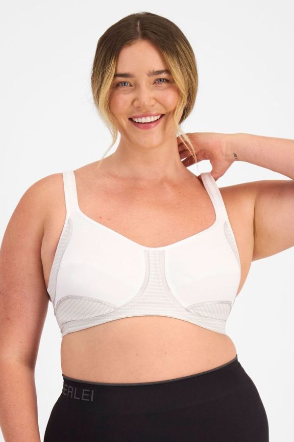 Berlei Electrify Mesh Wirefree Bra, White, Front View