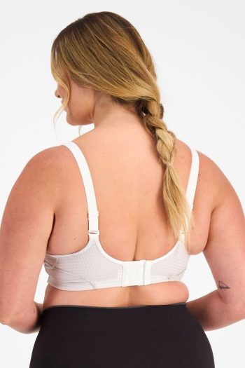 Berlei Electrify Mesh Wirefree Bra, White, Regular Back View