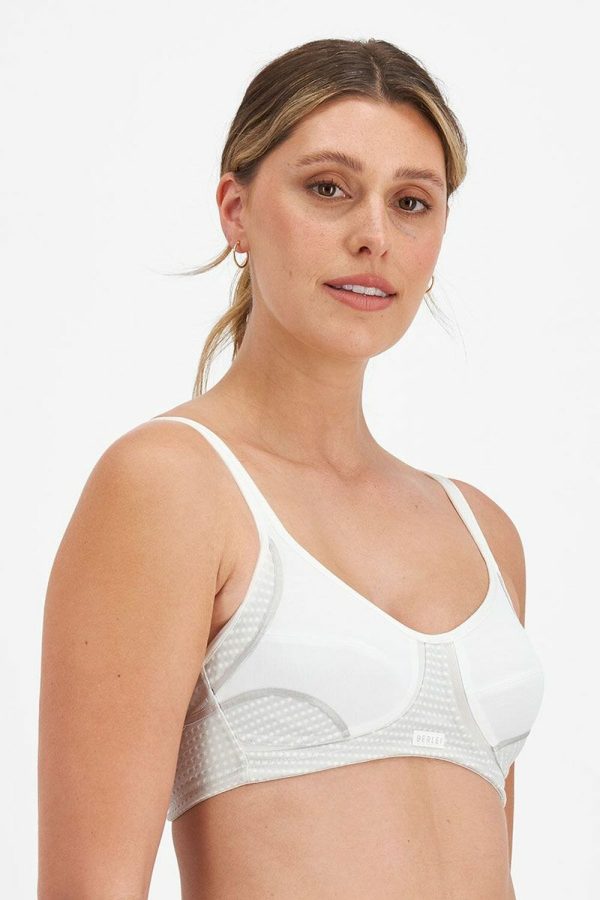 Berlei Electrify Mesh Wirefree Bra, White, Side View