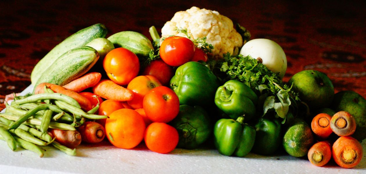 Display of vegetables.