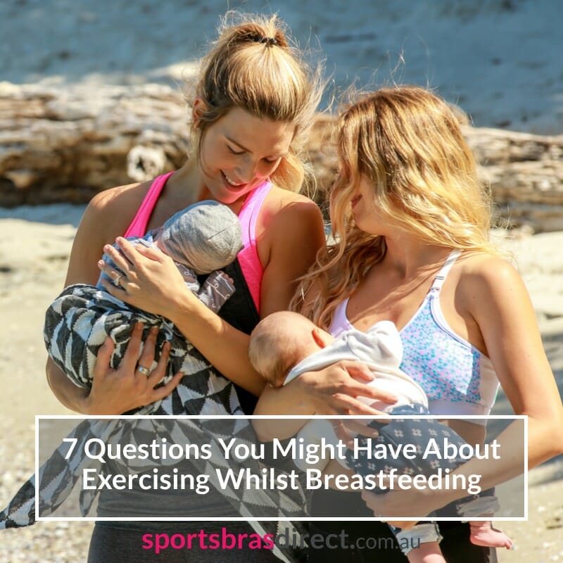 Two new mothers holding their babies.