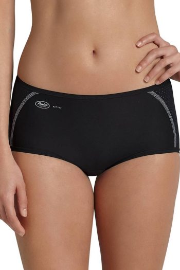 Anita Active Sports Panty in Black, Front View