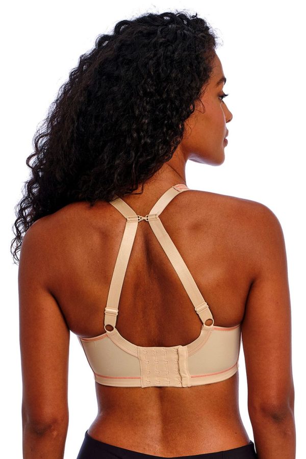 Freya Active Sonic Underwired Spacer Bra, Nude, Converted Back View