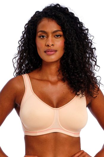 Freya Active Sonic Underwired Spacer Bra, Nude, Front View