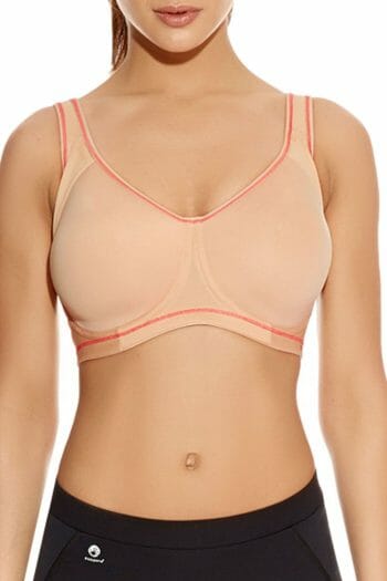 Freya Active Sonic Underwired Spacer Bra, Nude, Front View