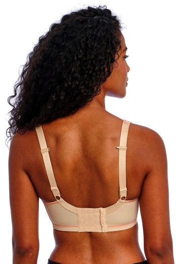 Freya Active Sonic Underwired Spacer Bra, Nude, Regular Back View