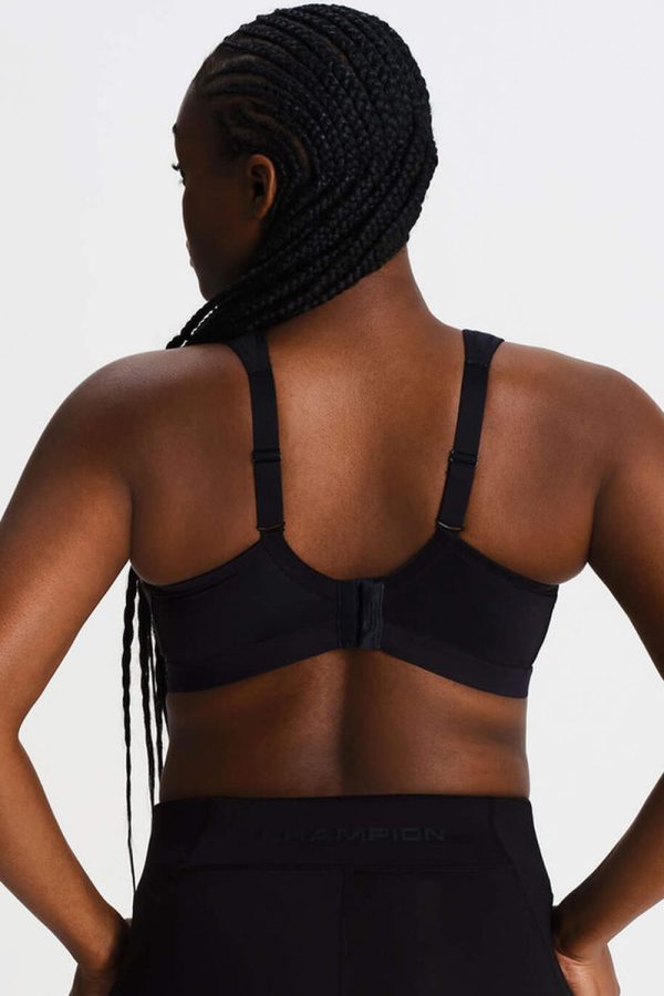 Shock Absorber Active D+ Classic Support Bra, Black, Back View