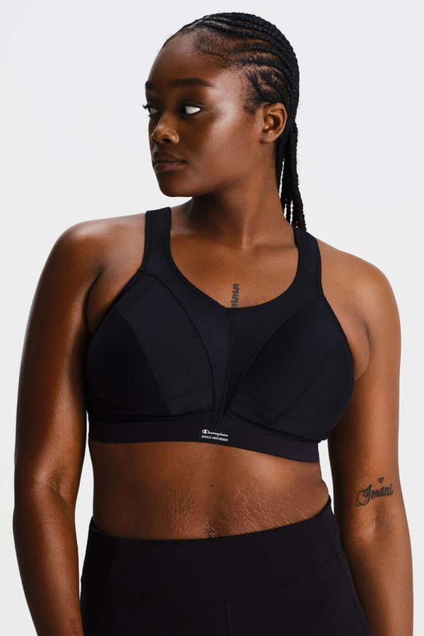 Shock Absorber Active D+ Classic Support Bra, Black, Front View