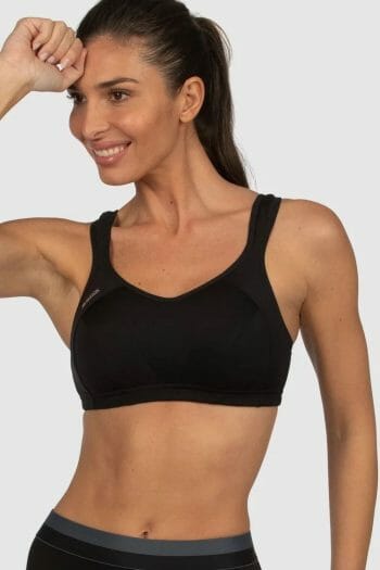 Shock Absorber x Champion crop high support sports bra top in white