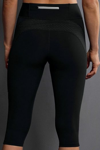 The Anita Active Sports Tights Fitness in Black, Back View