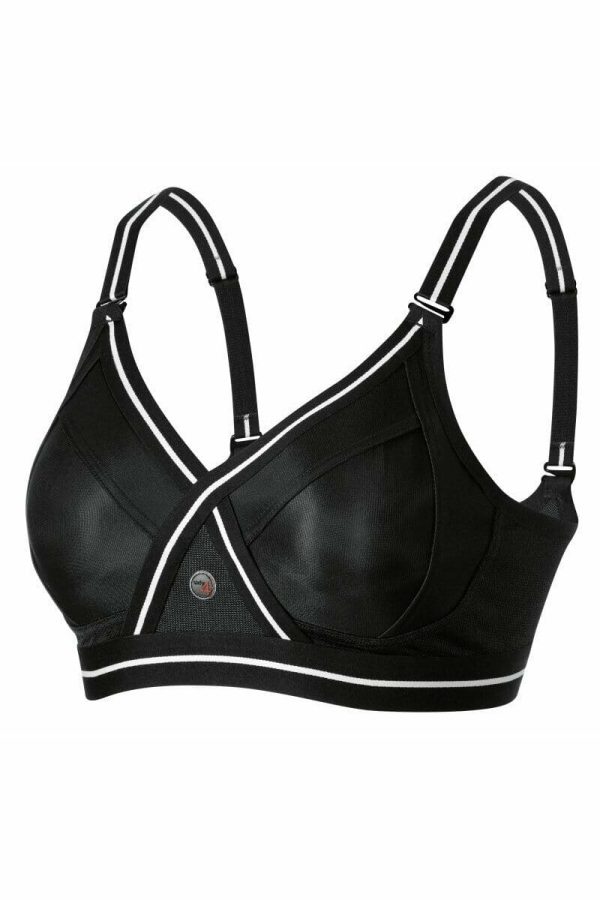 Sixty4 Freedom Wirefree Sports Bra, Black