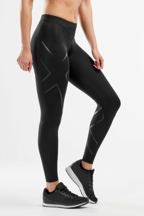 2XU Compression Tights, Black, Side View