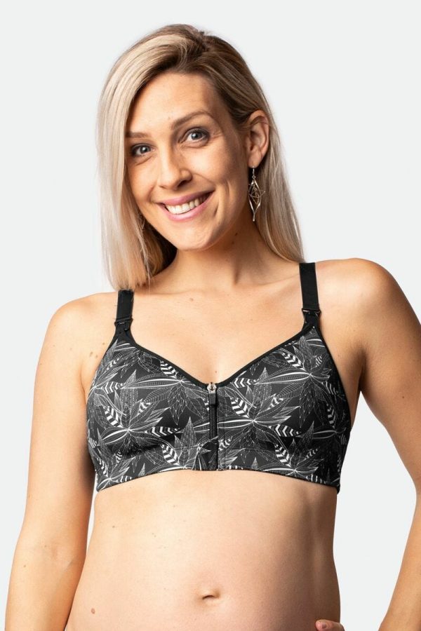 Cadenshae Embrace Front Closure Nursing Sports Bra, Stellar, Front View