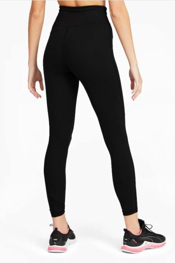Puma Favourite Solid High Rise 78 Tights, Black, Back View