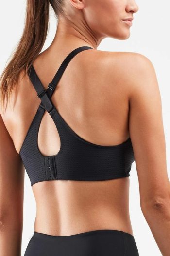 2XU_Aero Medium Impact Bra, Black, Back View