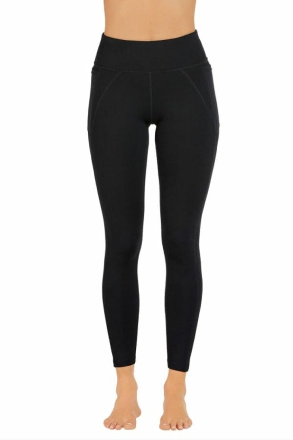 Abi and Joseph Carrera Dual Pocket Full Length Tight, Black, Front View