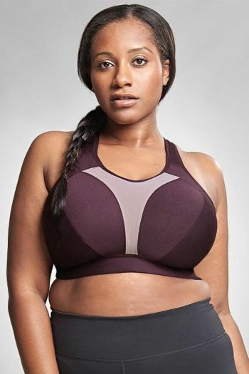 Royce Aerocool Sports Bra, Blackberry, Front View