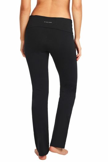 Abi and Joseph Slim Fit Yoga Pilates Pant, Black, Back View