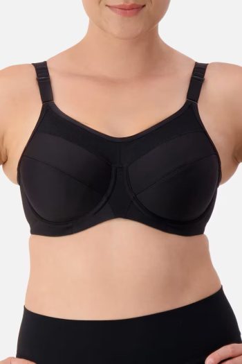 Triumph Triaction Ultra W Sports Bra, Black, Front View