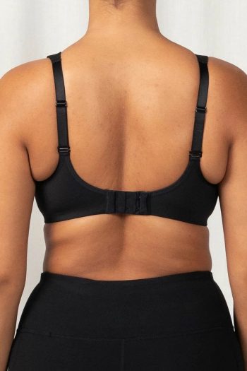 Triumph Triaction Ultra W Sports Bra, Black, Regular Back View