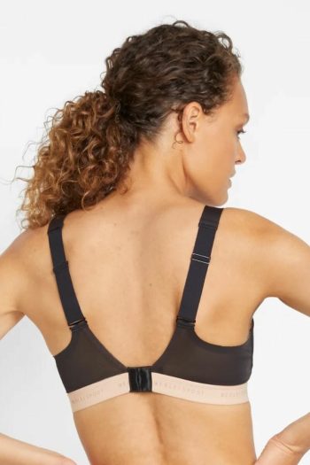 Berlei Empow-Her Extreme Impact Wirefree Crop, Black, Regular Back View