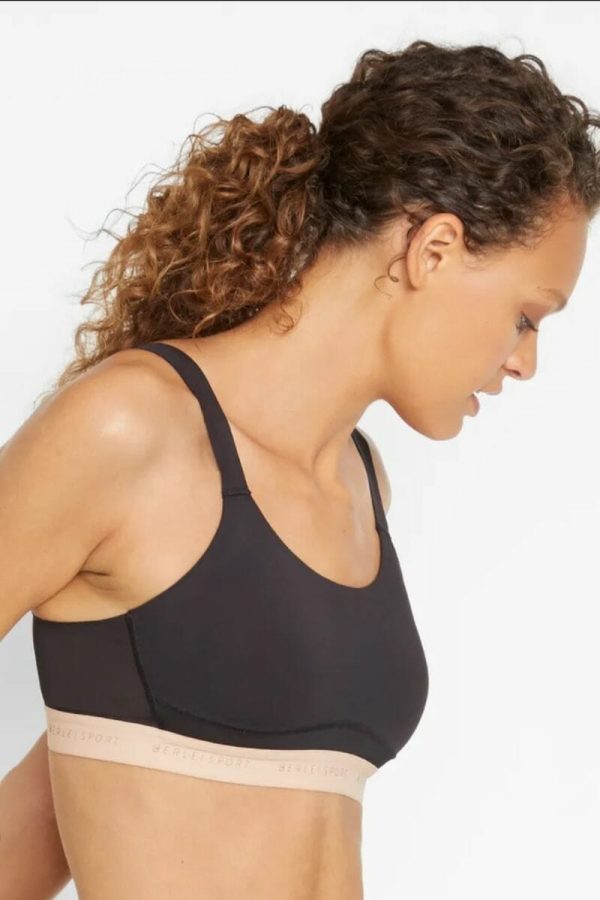 Berlei Empow-Her Extreme Impact Wirefree Crop, Black, Side View