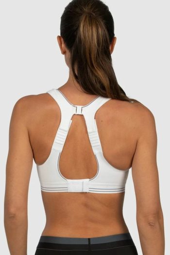Shock Absorber Ultimate Run Bra, White, Back View
