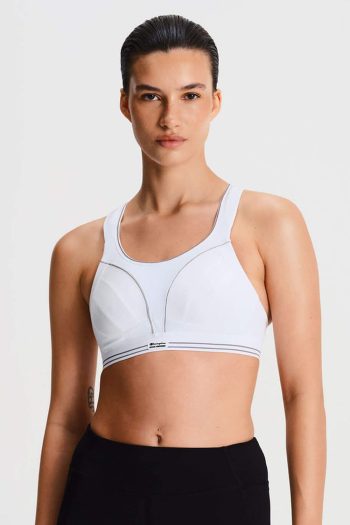 Shock Absorber Ultimate Run Bra, White, Front View