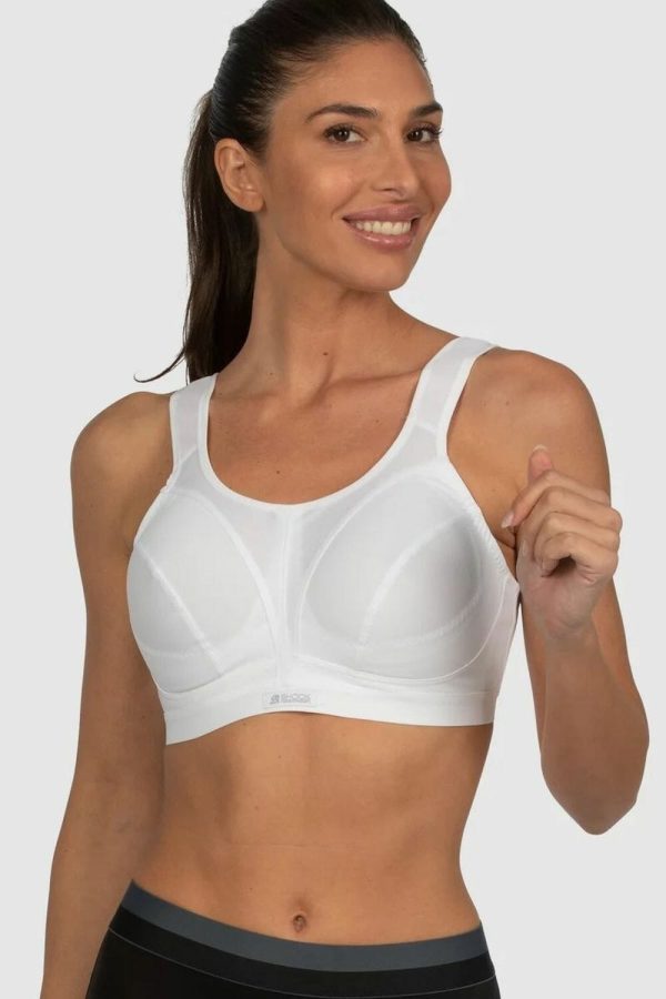 Shock Absorber Active D+ Classic Support Bra, White, Front View