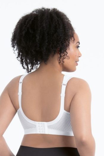 Anita Active Extreme Control Sports Bra, White, Back View