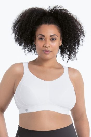 Anita Active Extreme Control Sports Bra, White, Front View