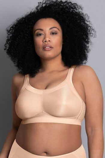 Anita Active Momentum Wirefree Sports Bra, Desert, Front View