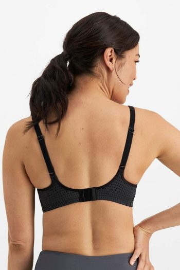 Berlei Electrify Mesh Underwire Bra, Black, Back View