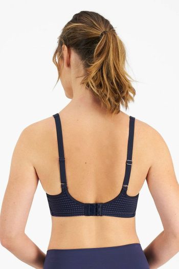 Berlei Electrify Mesh Underwire Bra, Navy, Back View