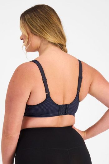 Berlei Electrify Mesh Underwire Bra, Navy, Regular Back View