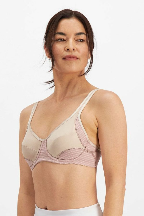 Berlei Electrify Mesh Underwire Bra, Soft Powder, Side View