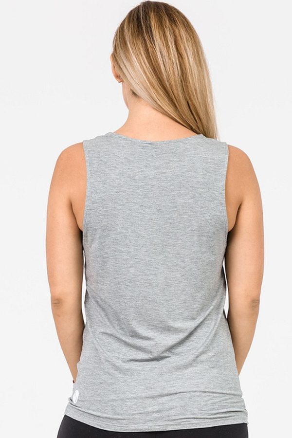 Cadenshae Casual Tank - Grey Marle - Image 2
